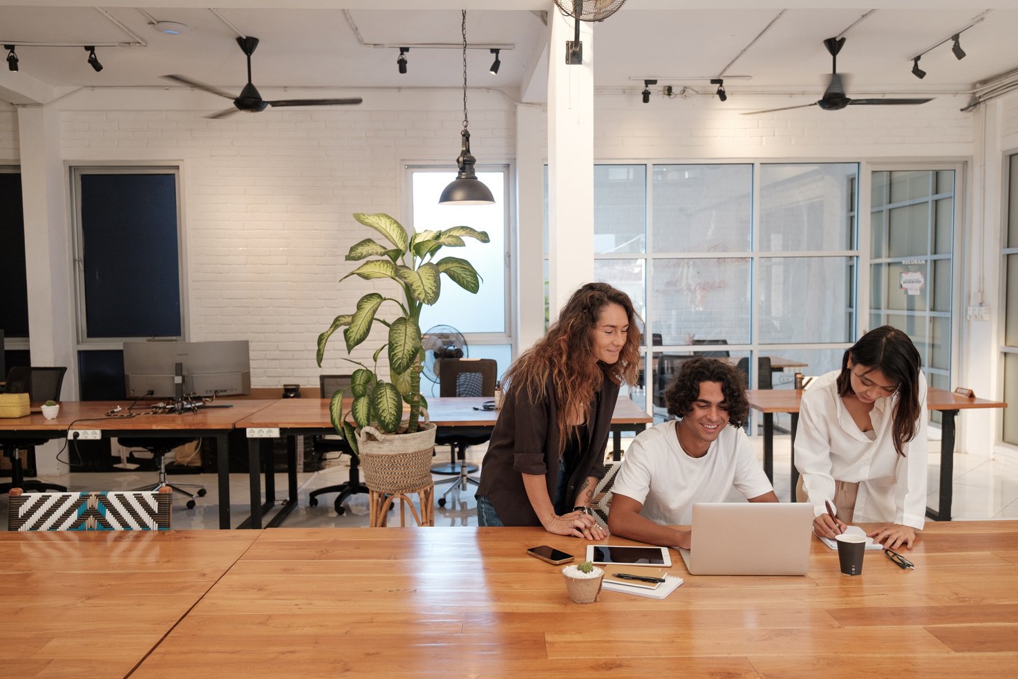 Colleagues Working Together in Office